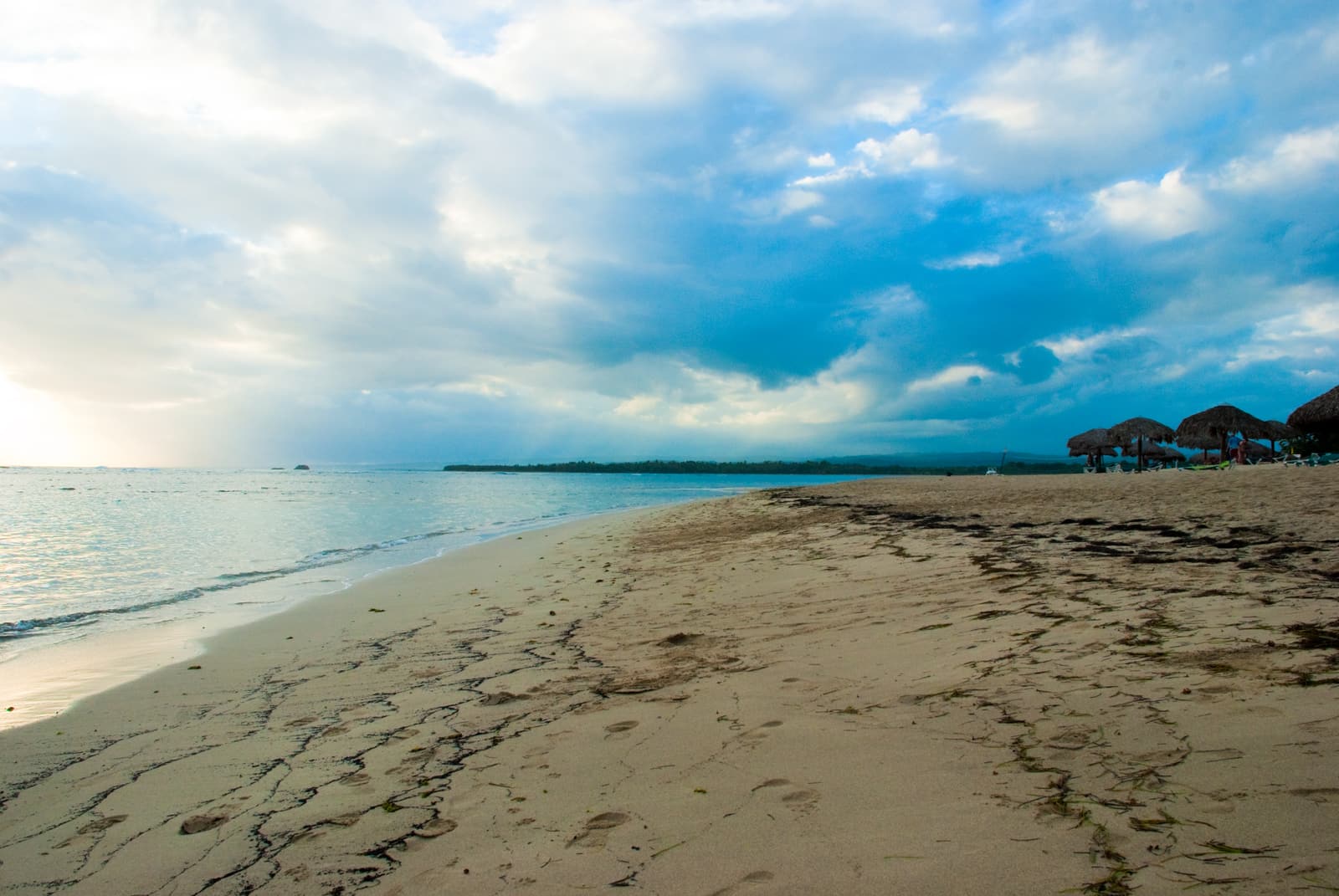 Wide golden sand at Playa Dorada near Puerto Plata